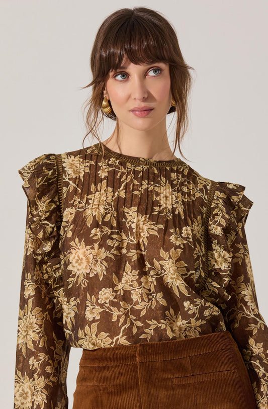 Kinley Ruffle Trim Top